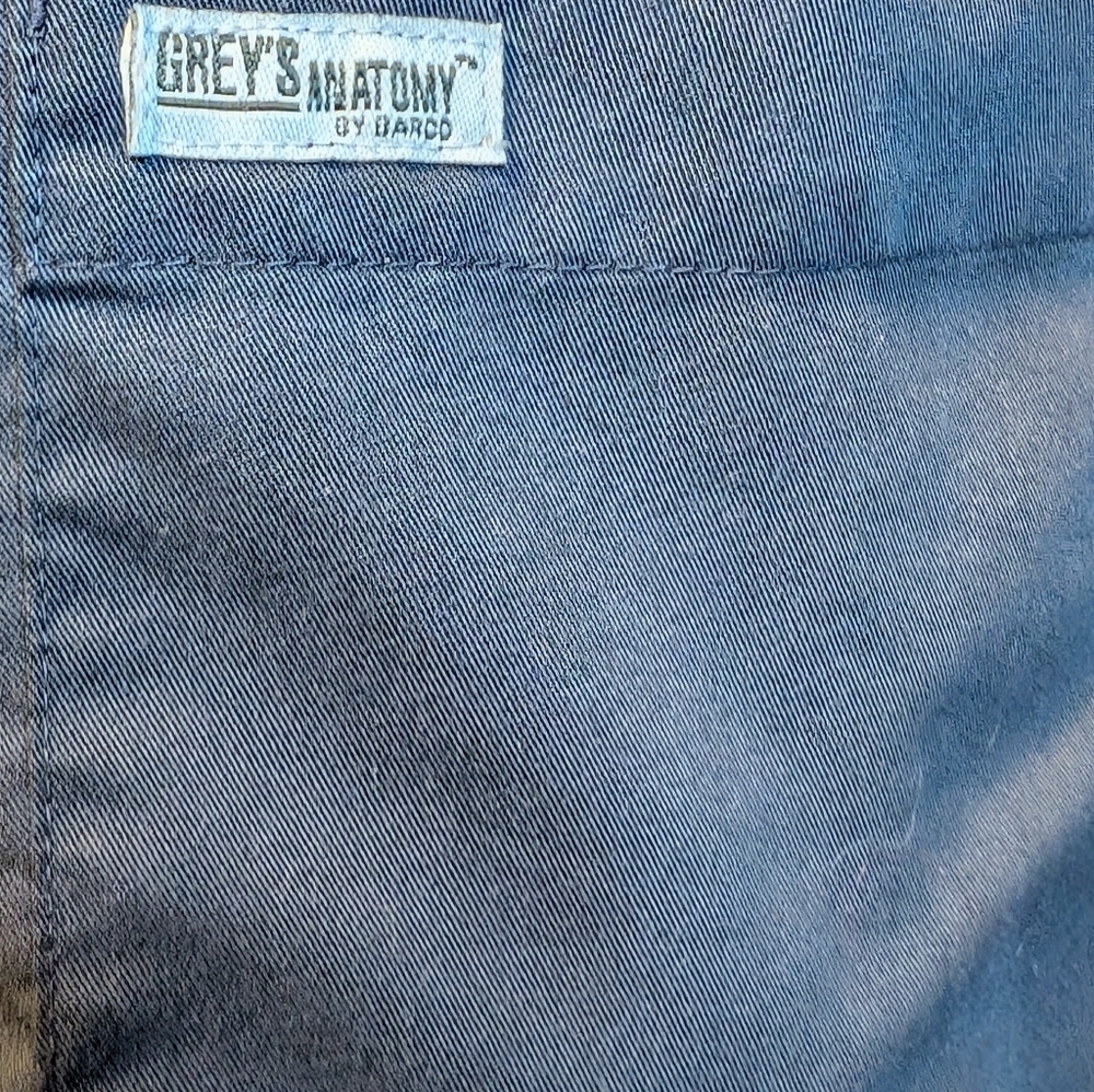 GREYS ANATOMY by Barco Blue Fitted Scrub Top Small - Picture 4 of 11